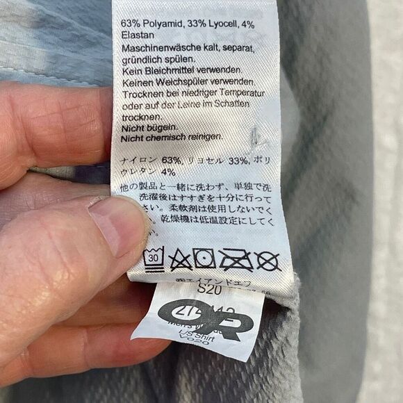 Outdoor Research Gray Feedback Flannel Twill Button Down Shirt Size XL - Picture 5 of 8